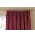 Plain Satin Lined Pencil Pleat Curtains