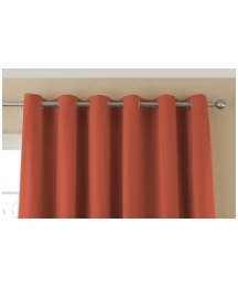 Plain Dye Satin Lined Eyelet Curtains
