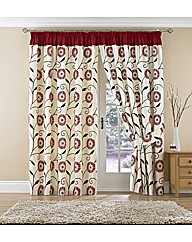 Floral Burst Lined Pencil Pleat Curtains