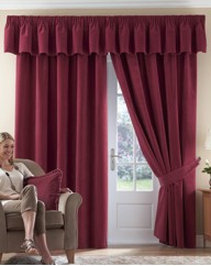 Thermal Velour Pencil Pleat Curtains