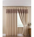 Romantic Rose Lined Pencil Pleat Voiles