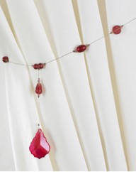 Glass Bead Tie Backs