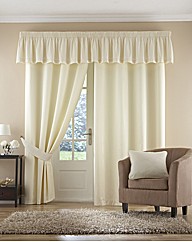 Plain Dye Satin Pencil Pleat Curtains