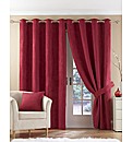 Faux Suede Lined Eyelet Curtains