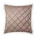 Beaded Faux Silk Filled Cushion