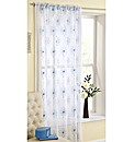 Star Floral Embroidered Voile Panel