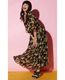 Tribal Print Maxi Dress