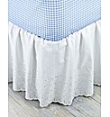 Broderie Anglaise Easy Fit Bed Valance