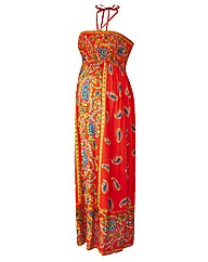 Maternity Print Maxi Dress