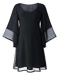 Maternity Layered Sleeve Dress