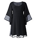 Maternity Layered Sleeve Dress