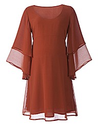 Maternity Layered Sleeve Dress