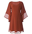 Maternity Layered Sleeve Dress