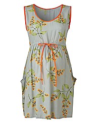 Maternity Neon Trimmed Floral Tunic