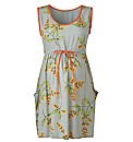 Maternity Neon Trimmed Floral Tunic