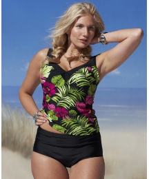 Pour Moi Tahiti Tankini And Short Set