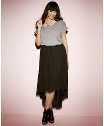 High Low Hem Skirt