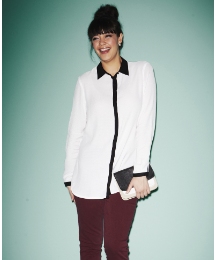 Tipped Contrast Shirt
