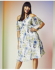 Cut Out Shoulder Dress