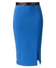 Cobalt Pencil Skirt