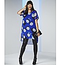 Printed Dipped Hem Tunic