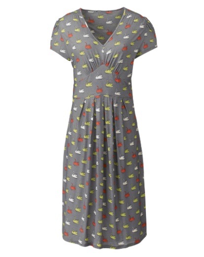 Swan print dress