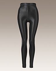 Snake Skin Effect Wetlook Leggings