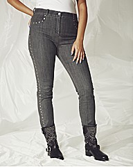 Skinny Studded Jeans