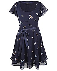 AX Paris Bird Print Frill Dress