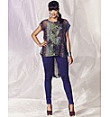Animal Print Fishtail Top