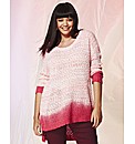 Dip Dye Popcorn Knit Jumper