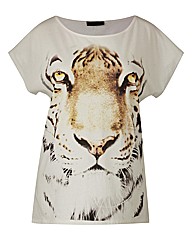 Tiger Print T Shirt