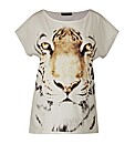 Tiger Print T Shirt