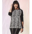 Animal Print Jumper Top