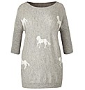 AX Paris Horse Print Slouch Jumper