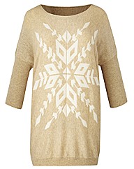 AX Paris Slouch Snowflake Jumper