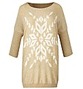 AX Paris Slouch Snowflake Jumper