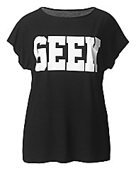 Ax Paris Geek Print T-Shirt