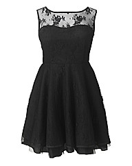 AX Paris Lace Mesh Prom Dress