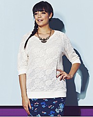 Lace Sweat Top