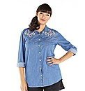 Embroided Denim Shirt