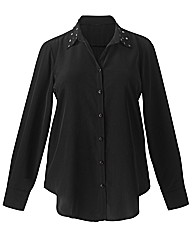 Studded Collar Shirt