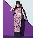 Lace Paisley Maxi Dress