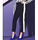 Black And White Panel Trousers