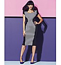 Stripe Panel Bodycon Dress
