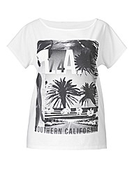 LA Star Print T Shirt