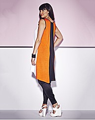 Vest With Sheer Panel Back