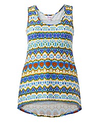 Multi Coloured Tribal Print Vest