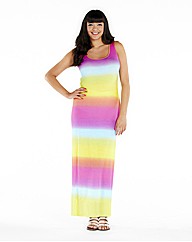 Ombre Jersey Maxi Dress