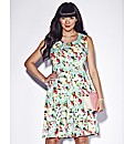 AX Paris Turquoise Floral Dress